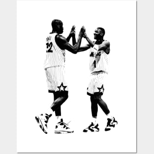 Shaq and Penny Posters and Art